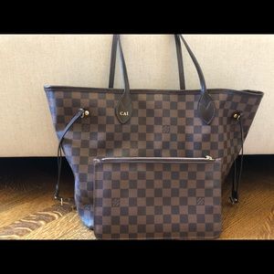 Louis Vuitton Medium Neverfull Tote+ Pouch